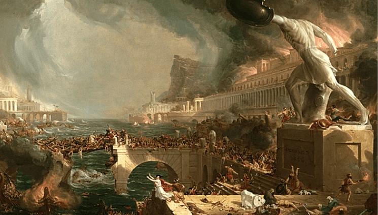 Destruction from The Course of Empire 1836 Thomas Cole